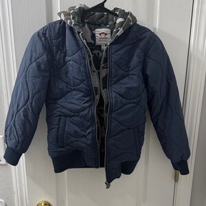 Appaman Quilted Jacket with Camouflage Hood